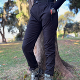 Pantaloni termici impermeabili din material flexibil