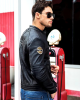 Jachetă din piele naturală pentru bărbați și femei