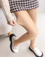 Colanți pentru femei cu căptușeală polară super elastică în culoarea pieliim