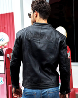 Jachetă din piele naturală pentru bărbați și femei