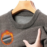 Jersey Termic Tricotat Clasic Pentru Bărbați Cu Gât Rotund