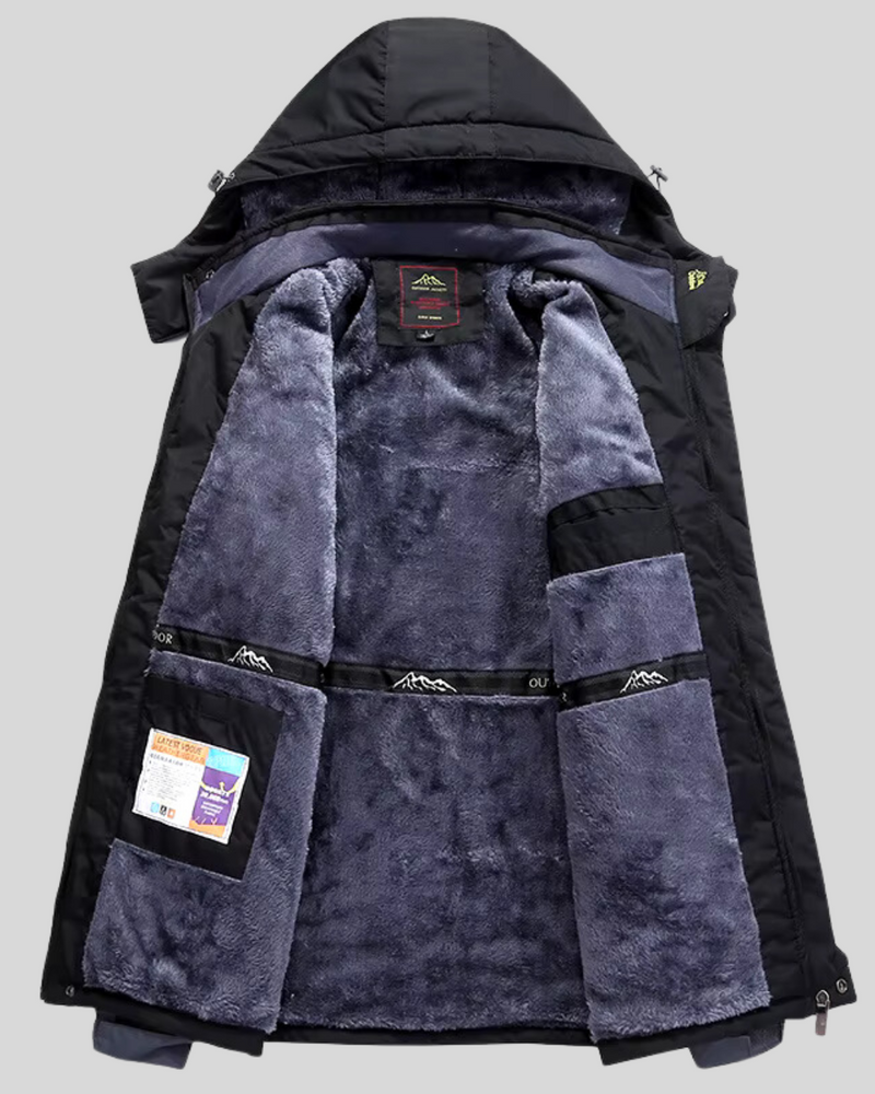 Jachetă impermeabilă căptușită cu fleece pentru bărbați