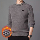 Jersey Termic Tricotat Clasic Pentru Bărbați Cu Gât Rotund