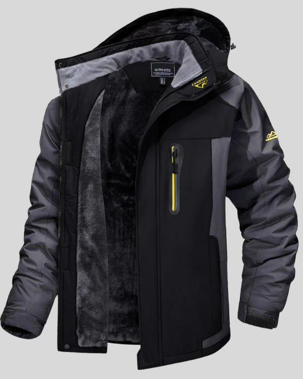 Jachetă impermeabilă căptușită cu fleece pentru bărbați