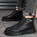 Cizme din piele pentru bărbați cu căptușeală din folar